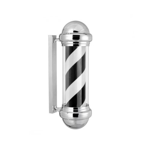 EPSILON - POLO BARBERO BLANCO Y NEGRO BASE PLATA