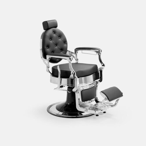 SILLON DE BARBERIA MAE SILVER - BLACK