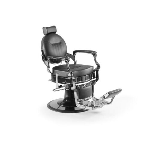 SILLON DE BARBERIA MIGE SILVER - BLACK